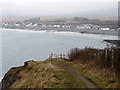 Coastal path on the descent from Craig yr Wylfa