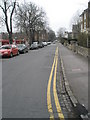 Looking southwards down Claremont Road