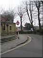 Stop sign in Claremont Road