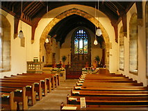 SD9772 : St Mary's Church, Kettlewell, Interior by Alexander P Kapp