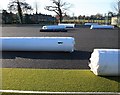 Rolls of synthetic grass, Chase High School