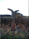NY0867 : Millennium milepost at Brow Well by Phil Williams