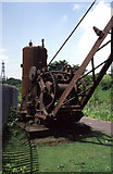 SD7606 : Derelict steam crane, Mount Sion by Chris Allen