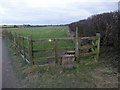 Stile on footpath towards Worksop