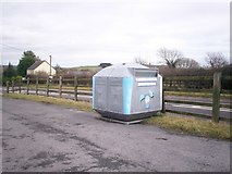 SN1710 : Paper Recycling Bank at Llanteg Hall by welshbabe