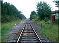 Remains of Rossett Station looking towards Chester