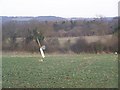 Small windmill in field