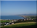 Borth looking north over Ynyslas towards Aberdovey