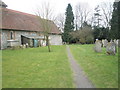 Path within Ropley Churchyard