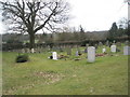 Gravestones in the churchyard of  St Peter