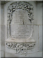 Beeston Boer War Memorial, Plaque