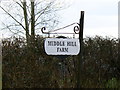 Sign, Middle Hill Farm, near Tockenham