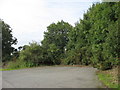 Entrance to a woodland path to the main road