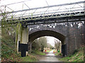 Road bridge and footbridge