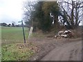 Footpath crossroads on Water lane