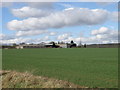 TL1465 : Across the field to Dillington farm by Michael Trolove