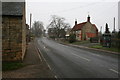 Looking down the A607 towards the Post Office