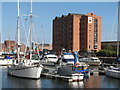 Warehouse 13 and yachts at The Marina Hull