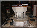 TM2348 : St.Mary's Church Font, Great Bealings by Geographer