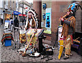 Street performers in Channel Street, Galashiels