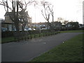 Empty seats at the western end of Bransbury Park