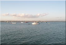SU6800 : Boats in Langstone Harbour by Basher Eyre