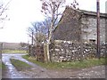 Signpost on path to Moor Lane at Bank Lathe