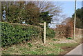 Bridleway leads off Honeycritch Lane