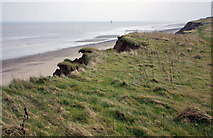 TA2639 : Cliff top, beach and sea, near Aldbrough by Peter Church