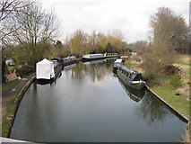 SP9114 : Barges on the Grand Union Canal north of Bridge 131 by Chris Reynolds