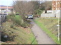 Cycle path and walkway