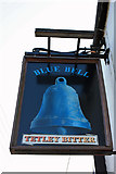 TA1637 : The Blue Bell - bell pub sign by Peter Church