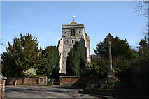 SU9347 : Parish Church of St. John Baptist, Puttenham, Surrey by Dr Neil Clifton