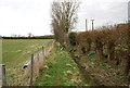 Footpath by the stream, Parsonage Farm