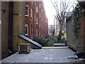 TQ2578 : Gardens at rear of Kensington Mansions by PAUL FARMER