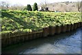 Bank reinforcements on the St Austell River