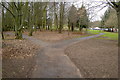 Paths leading to Forfar Leisure Centre