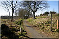 Beginning of Footpath leading from Kings Road, Forfar to Blindwell