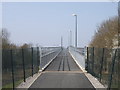 TL1795 : Pedestrian footbridge ramp by Michael Trolove