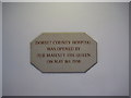 Plaque - Dorset County Hospital