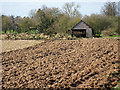 SO5638 : Freshly ploughed land by Pauline E