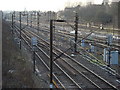 railway tracks to the west of Upminster station