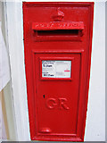 TM3569 : Post Office, The Street George V Postbox by Geographer