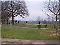 Golfers on 18th Tee