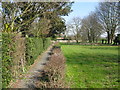 Footpath to Worth via graveyard and church