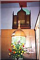 Organ and font at Shelland