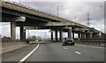 M5 northbound nears M6 at  Junction 8