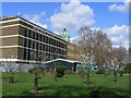 Side view of Imperial War Museum from Geraldine Mary Harmsworth Park