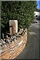 Old level crossing gatepost at Devoran