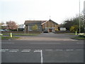 Looking across Petersfield Road towards Havant Methodist Church